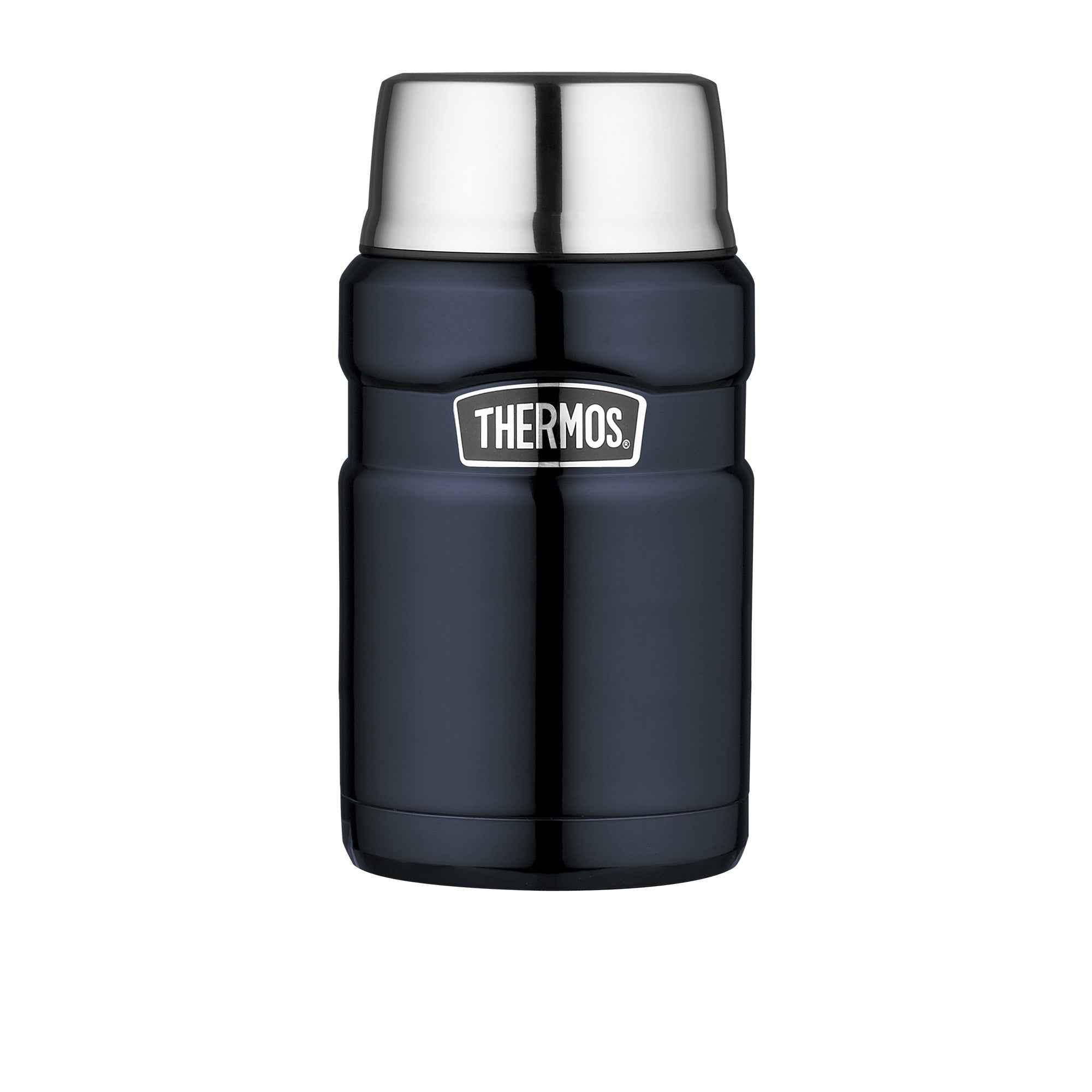 King - 710ml St/Stl Insul. Food Jar, Blue