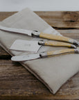 Laguiole - 2 Pce Cheese Knife & Pate Set, Light Horn
