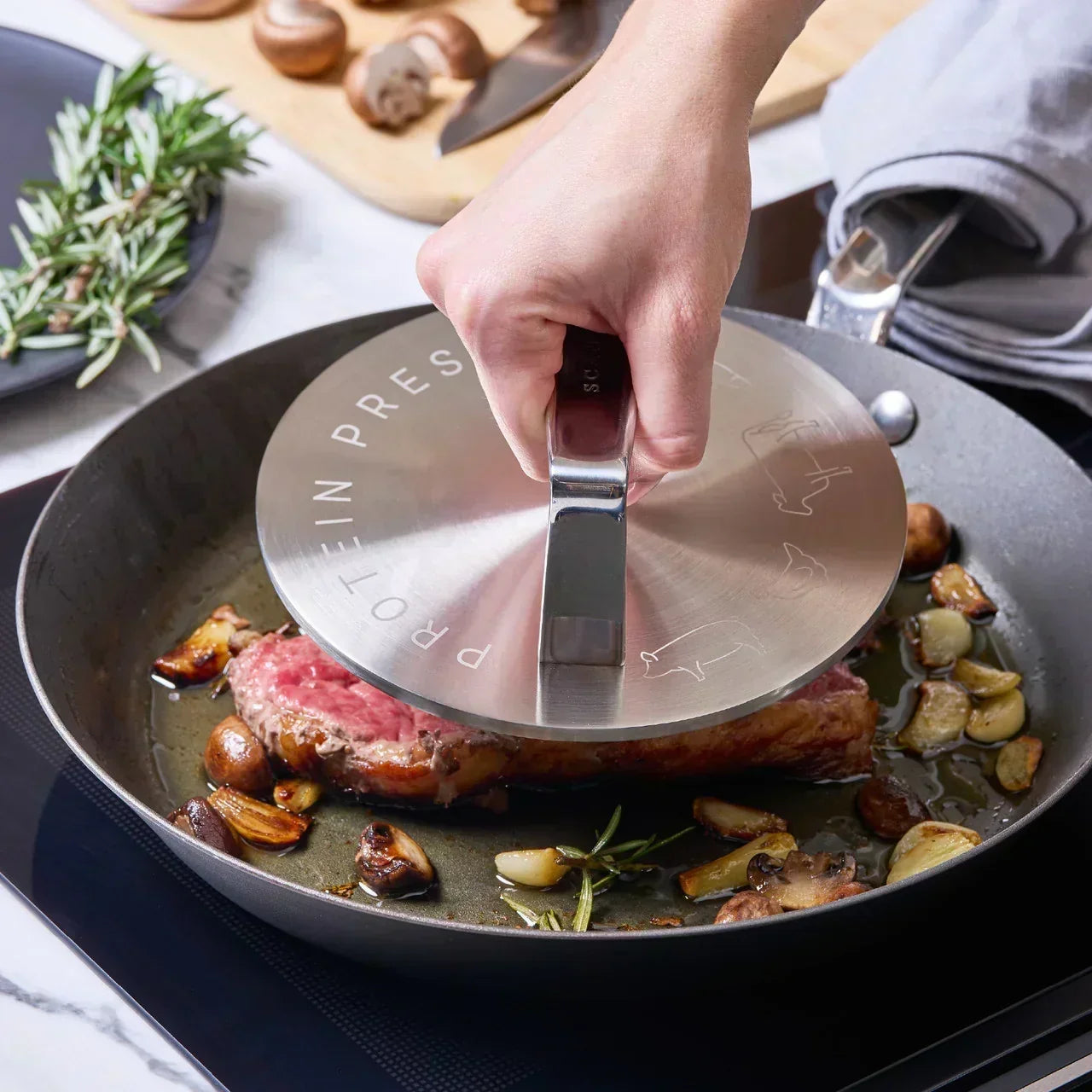 Protein Press Perfection: The Secret to Better Searing, Smash Burgers & Restaurant-Style Results