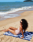 Cabana - 160cm Beach Towel, Whitsunday Blue (Navy)
