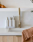Kitchen Trio - 3x300ml w Tray, Stone