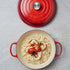 Le Creuset Cast Iron 30cm Shallow Casserole SS Knob, Cerise