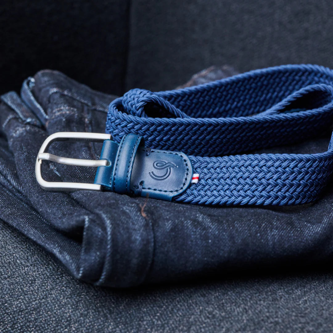 Miami - Braided Belt, French Navy