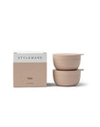 Minis - Set 2, 60ml Bowls w Lid, Biscotti