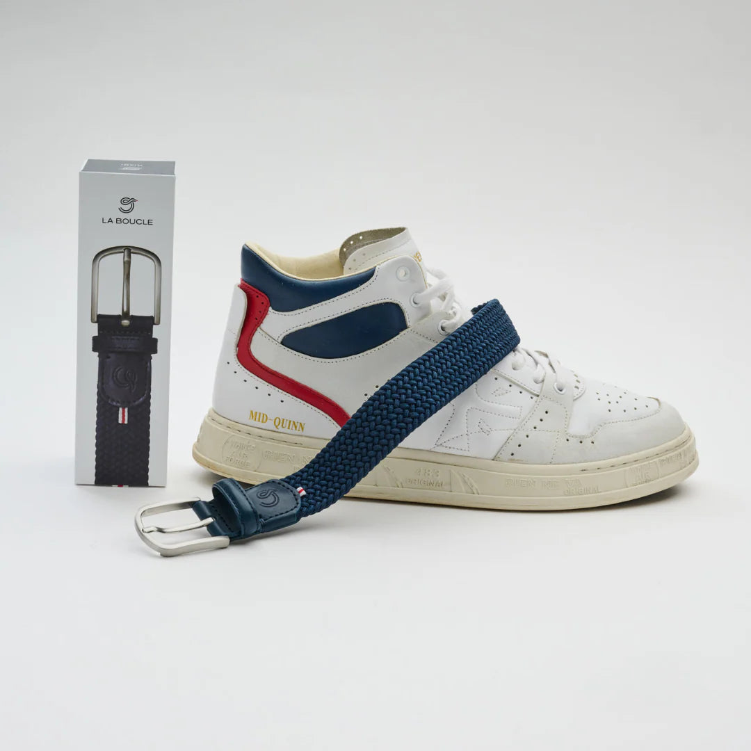 Miami - Braided Belt, French Navy