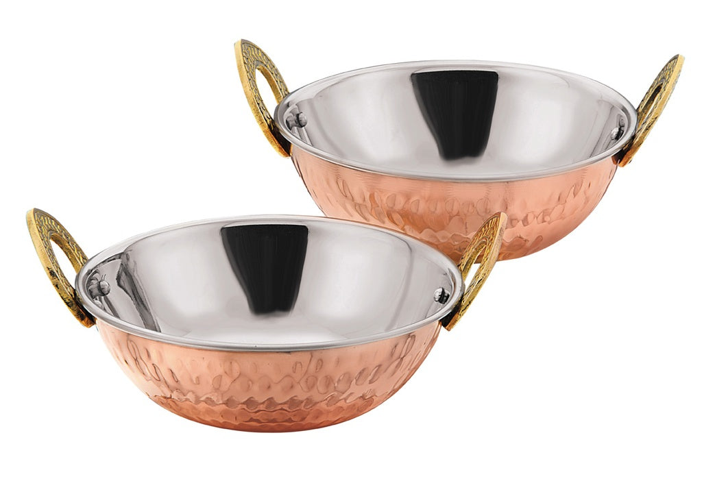Dbl Wall Copper - 15cm Balti Dish
