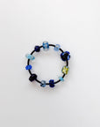 11 Glass Beads on Neoprene Bracelet