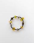 11 Glass Beads on Neoprene Bracelet