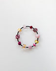 11 Glass Beads on Neoprene Bracelet