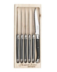 Laguiole - 6 Pce Steak Knife Set GB, Black
