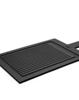 Cut & Serve - 49x25cm Board w Handle & Ribs, Black