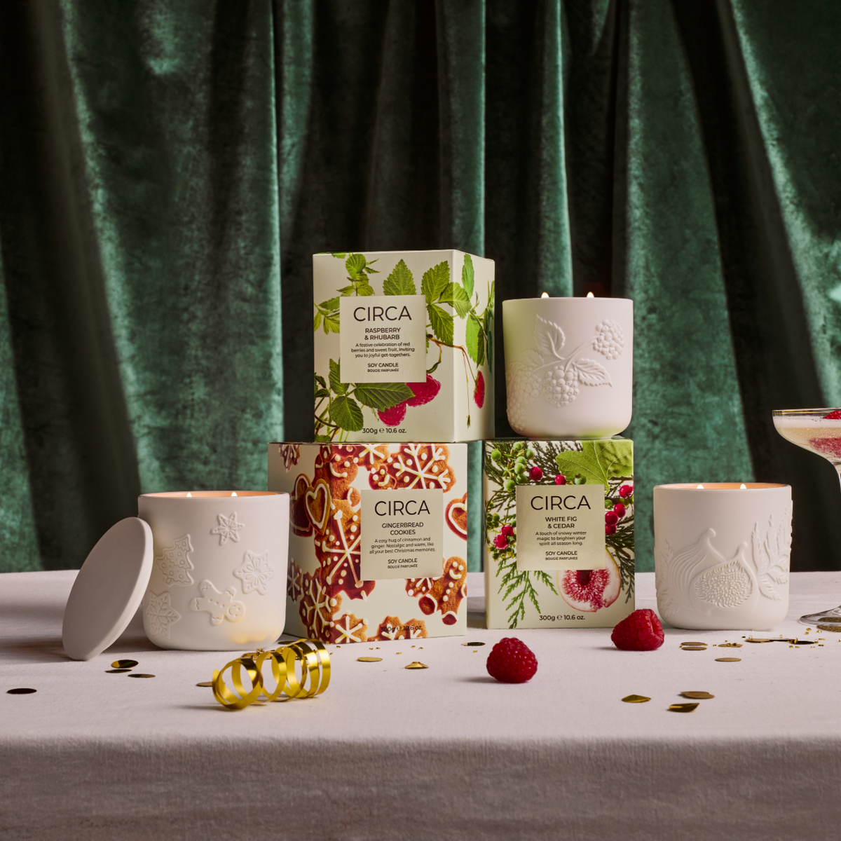 Raspberry &amp; Rhubarb - 300g Soy Candle