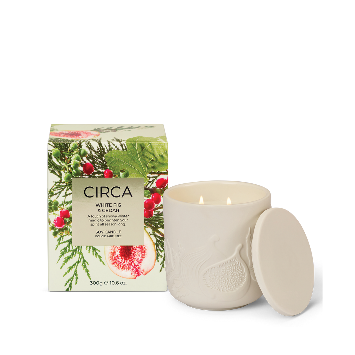White Fig &amp; Cedar - 300g Soy Candle