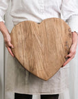 Heart - 40cm Elm Board
