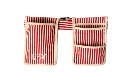 Canvas Gardening Belt - Red Stripe