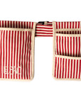 Canvas Gardening Belt - Red Stripe