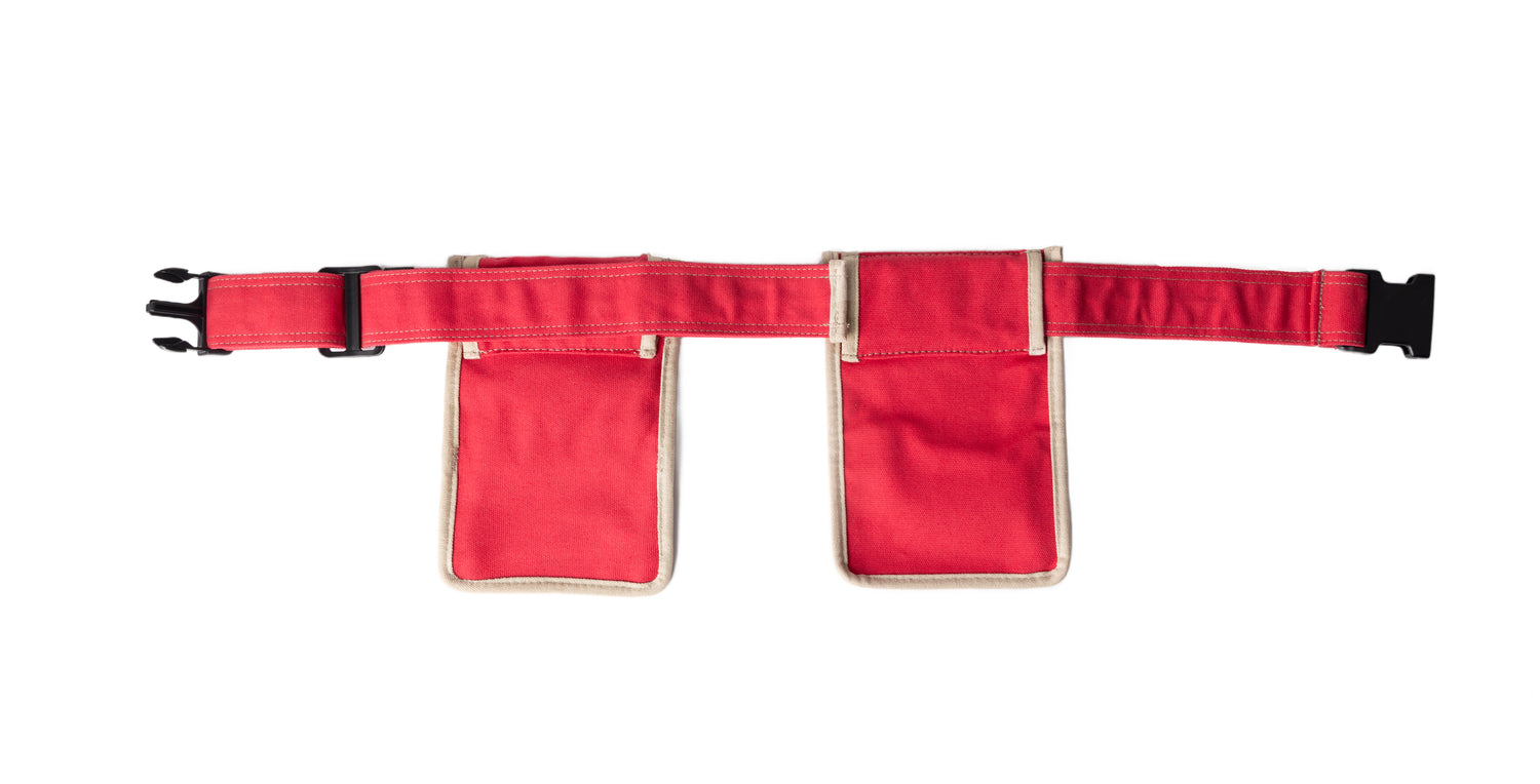 Canvas Gardening Belt - Red