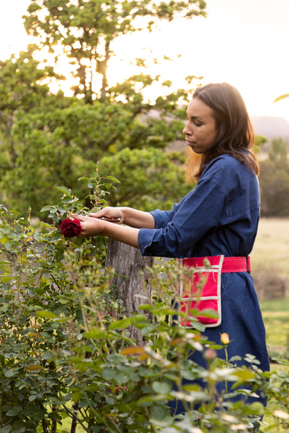 Canvas Gardening Belt - Red