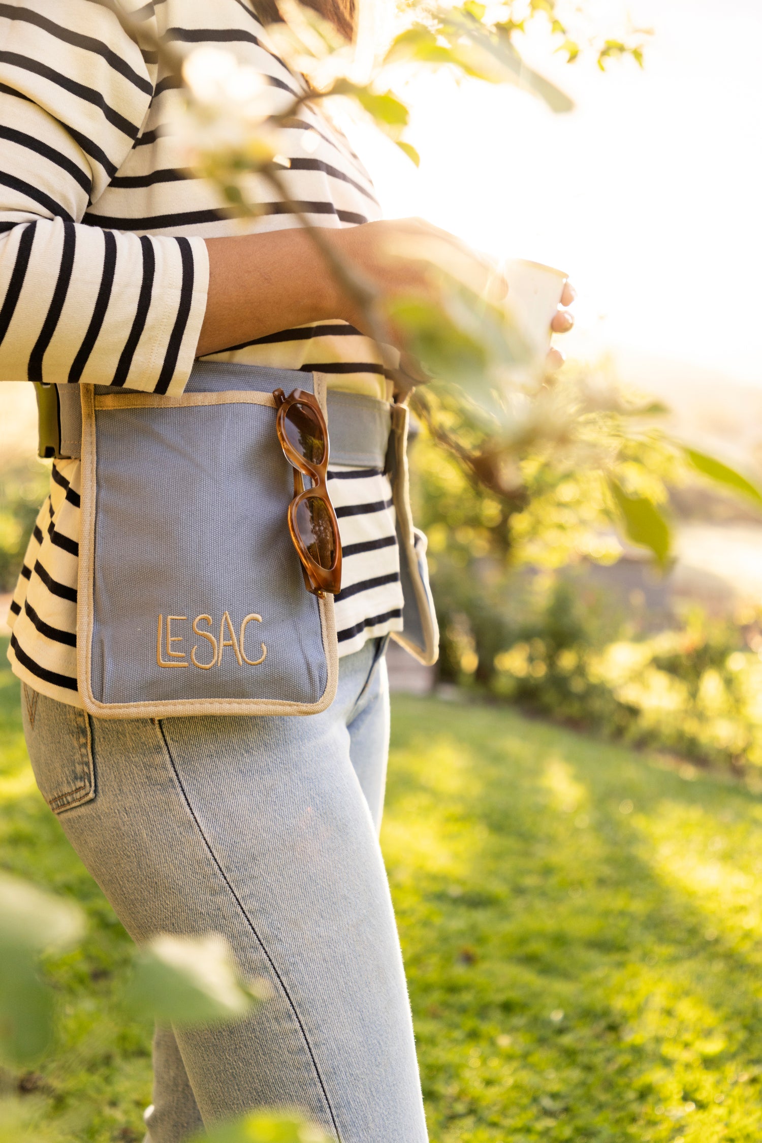 Canvas Gardening Belt - French Blue