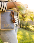 Canvas Gardening Belt - French Blue