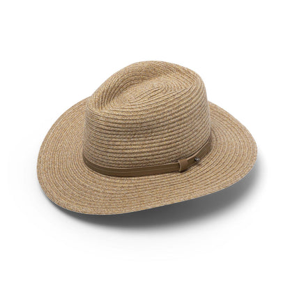 Broughton - L/XL Unisex Fedora, Camel