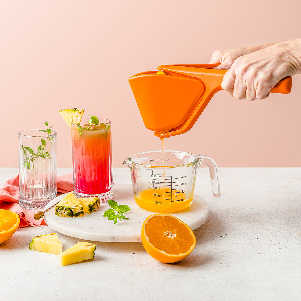 Fluicer - Fold-Flat Juicer, Orange