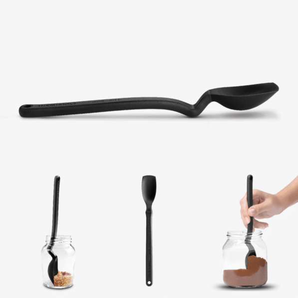 Mini Supoon - Sit Up Scraping Spoon, Black