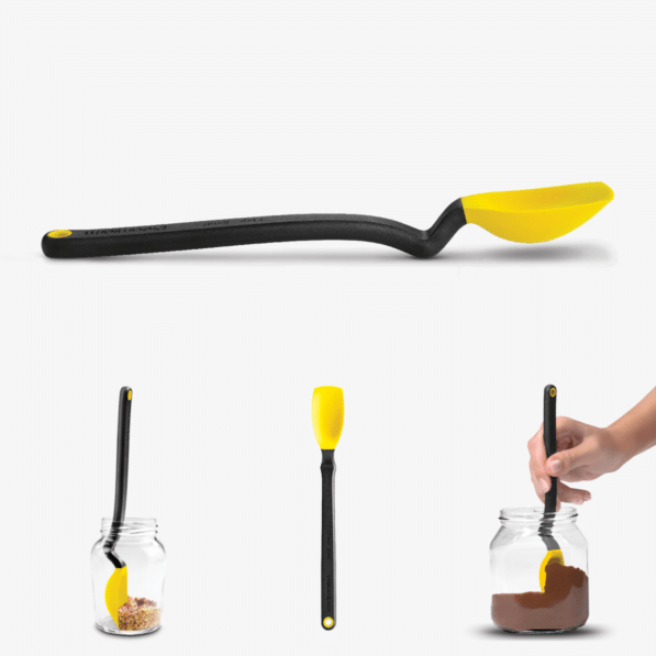 Mini Supoon - Sit Up Scraping Spoon, Yellow