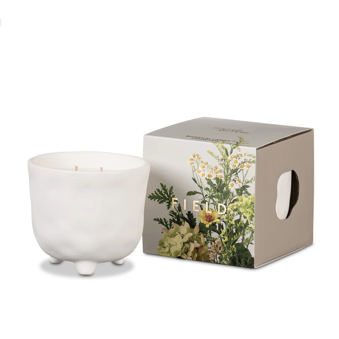 Field - 380g/70hr Botanical Soy Candle, White