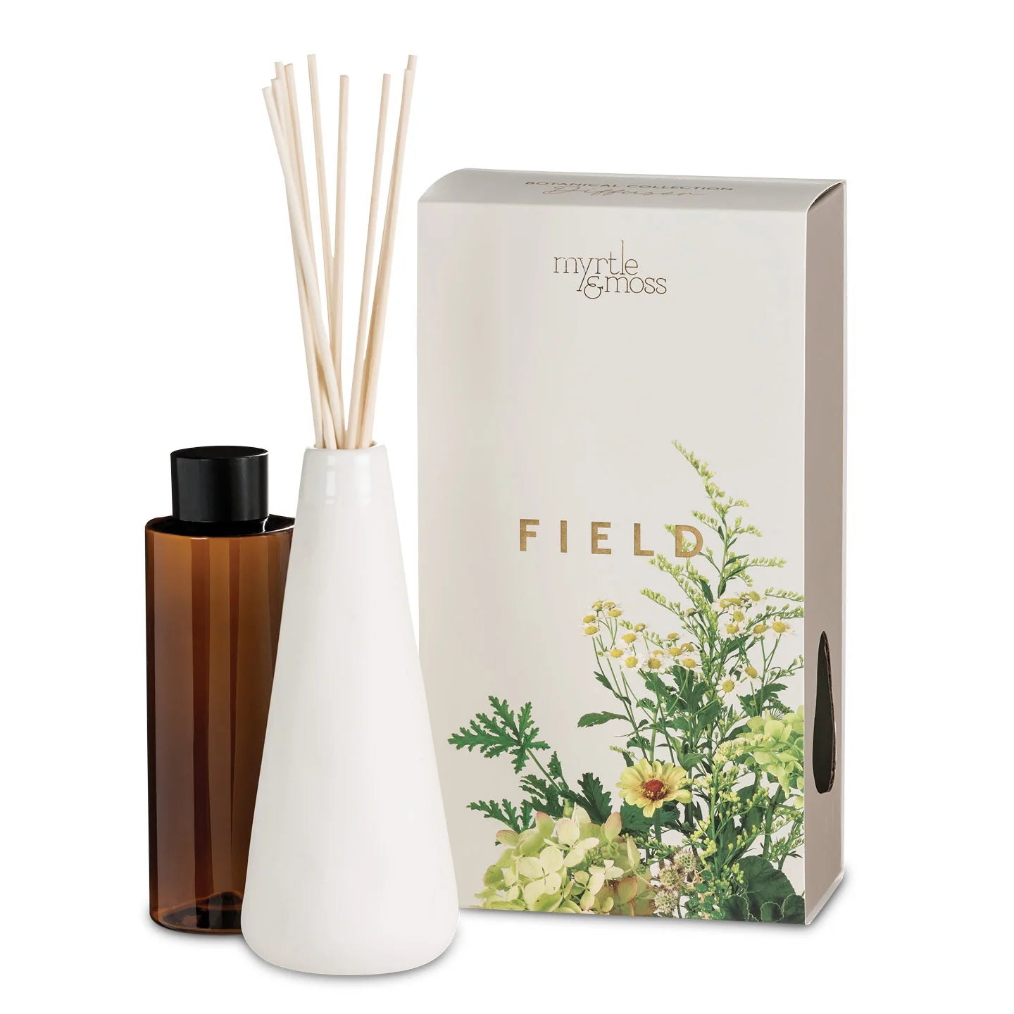 Field - 125ml Botanical Vase Diffuser, White