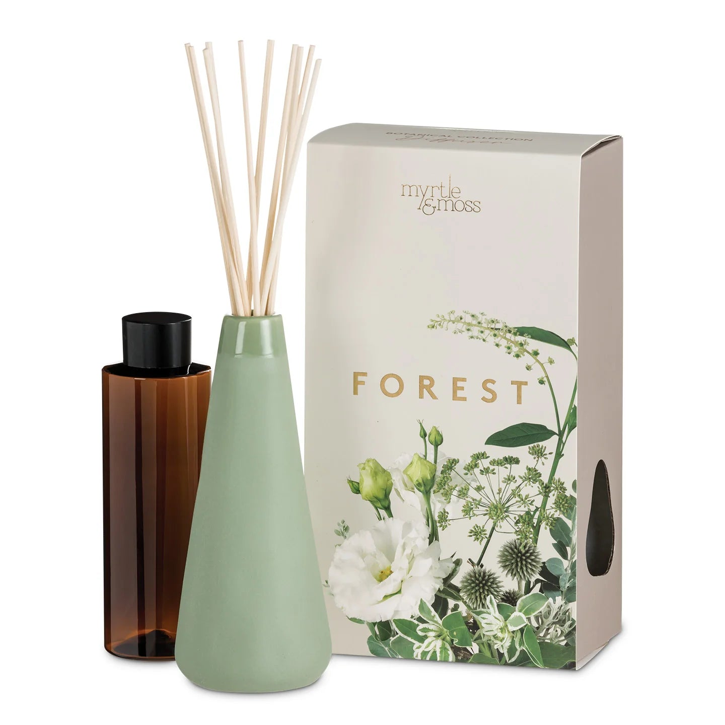 Forest - 185ml Botanical Vase Diffuser, Green