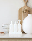 Kitchen Trio - 3x300ml w Tray, White