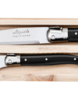 Laguiole - 2 Pce Cheese Knife & Pate Set, Black