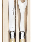 Laguiole - 2 Pce Carving Set, Light Horn