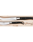 Laguiole - 2 Pce Cheese Knife & Pate Set, Black