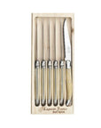 Laguiole - 6 Pce Steak Knife Set GB, Light Horn