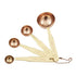 Davis & Waddell Heritage Set 4 Measuring Spoons, Copper/Brass