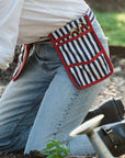 Canvas Gardening Belt - Navy Stripe