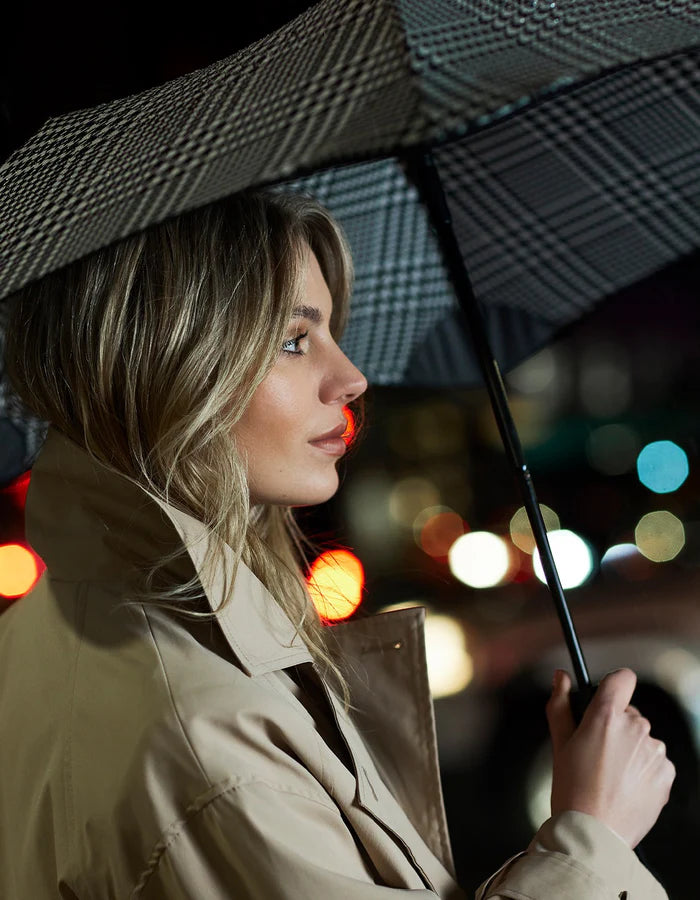 Metro - Compact Street Umbrella, Houndstooth
