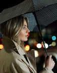 Metro - Compact Street Umbrella, Houndstooth