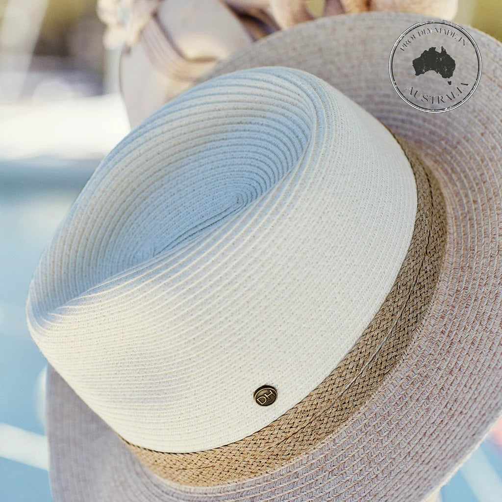 Parsley Bay - S/M Fedora, Ivory/Camel