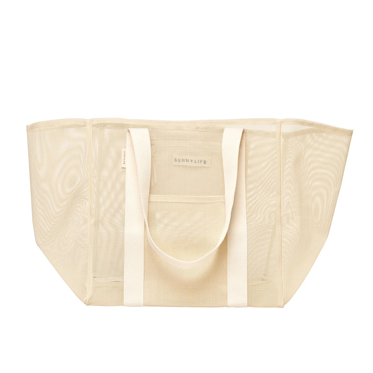 Oyster Cream - Mesh Beach Bag