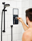 The Oliver - 16cmx14cm Shower Mirror, Charcoal