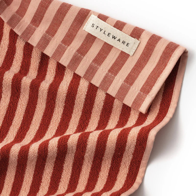Between The Lines - Kitchen Towel, Red Velvet