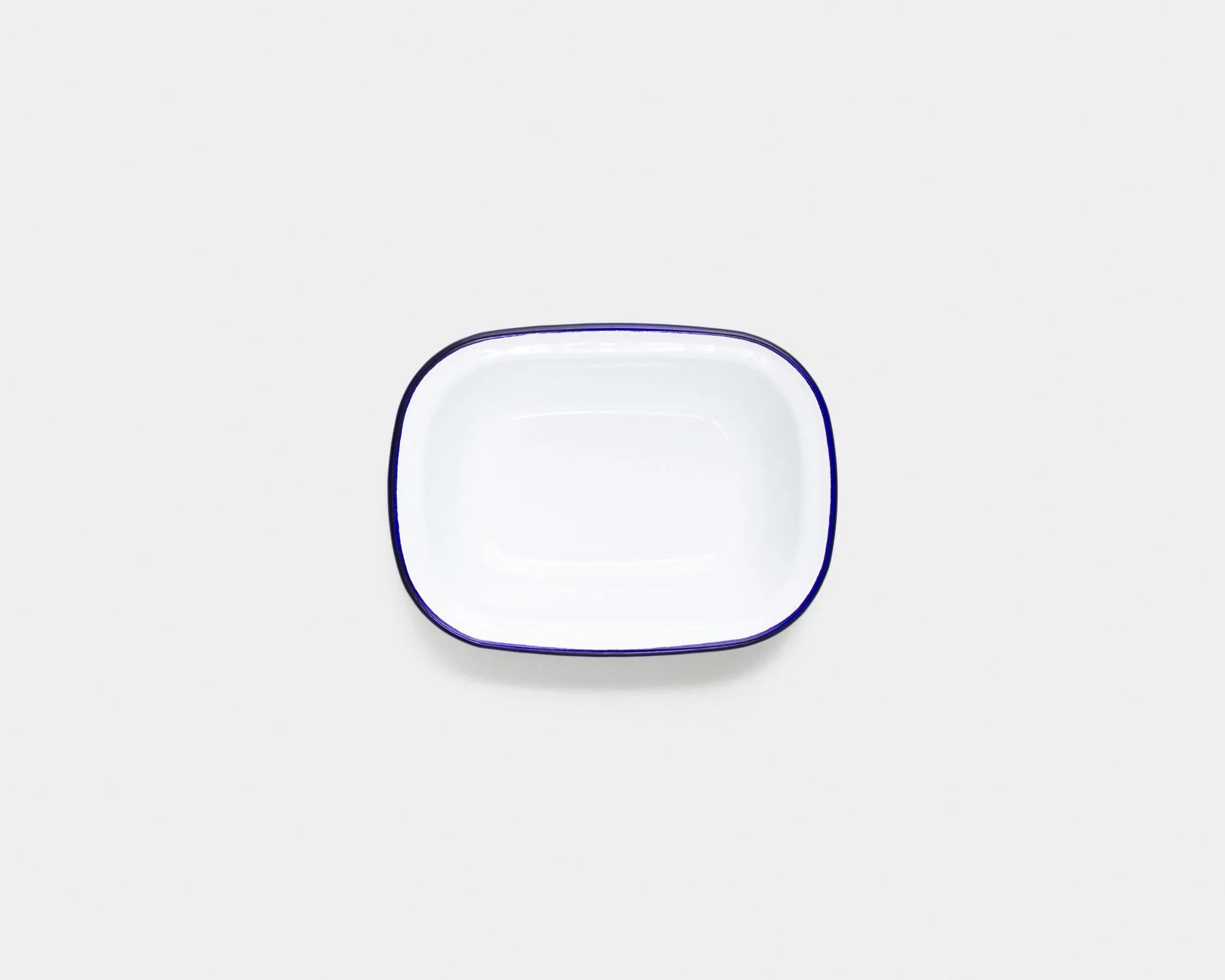Enamel - Set 5 Oblong Pie Dishes, Blue