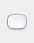 Enamel - Set 5 Oblong Pie Dishes, Blue