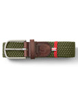 Edinburgh - Braided Belt, Olive Green