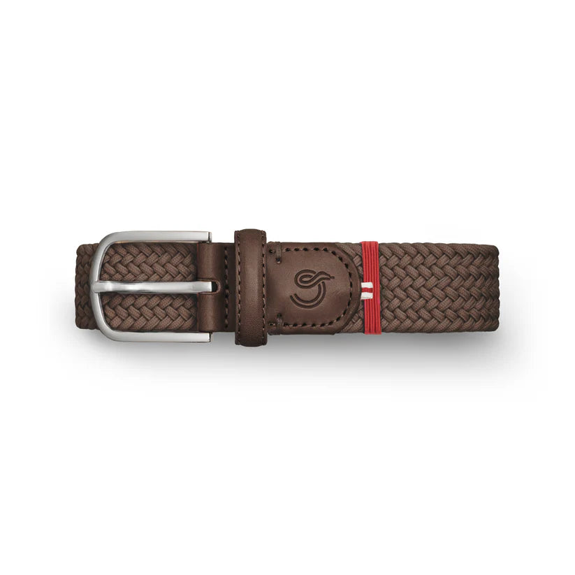 Florence - Braided Belt, Chocolate Brown
