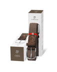 Florence - Braided Belt, Chocolate Brown