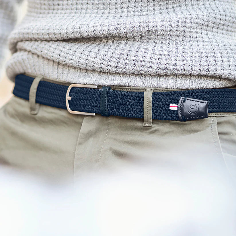 Miami - Braided Belt, French Navy